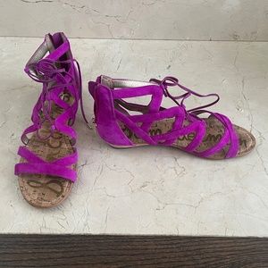 Sam Edelman Fuscia Gladiator Sandal - Size 8.5